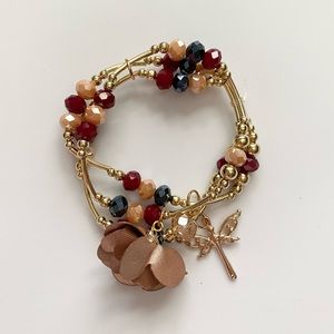 Plated Gold Flower Bracelets